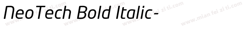 NeoTech Bold Italic字体转换